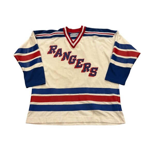Rare Vintage 80's New York Rangers Barry Beck #5 Gerry Cosby NHL Jersey Small - Picture 1 of 7